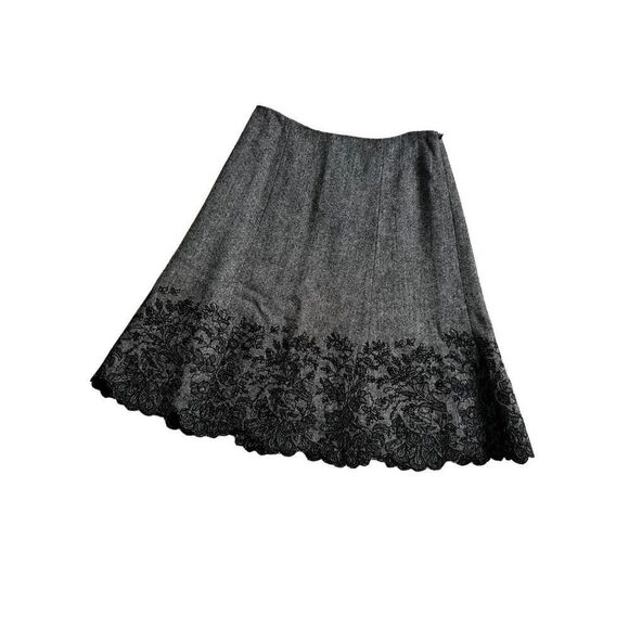 Ann Taylor Flare Wool dress skirt size 4 - Picture 3 of 7